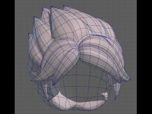 Base Hair for Boy V49 3D Model