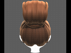 Base Hair for girl V50 Modelo 3D