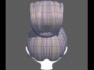 Base Hair for girl V50 Modelo 3D