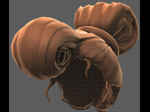 Base Hair for girl V50 Modelo 3D