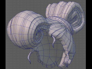Base Hair for girl V50 Modelo 3D