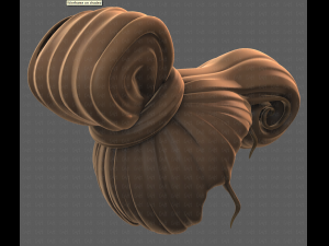 Base Hair for girl V50 Modelo 3D