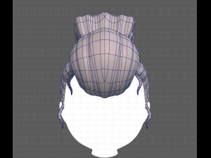 Base Hair for girl V50 Modelo 3D