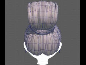 Base Hair for girl V50 Modelo 3D