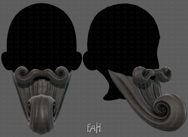 Beard V43 Modelo 3D .c4d .max .obj .3ds .fbx .stl .blend 