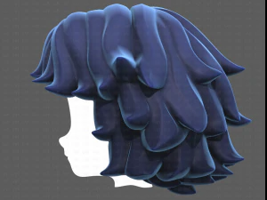 Base Hair for Boy V50 3D Model