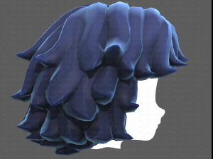 Base Hair for Boy V50 3D Model