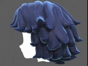 Base Hair for Boy V50 3D Model