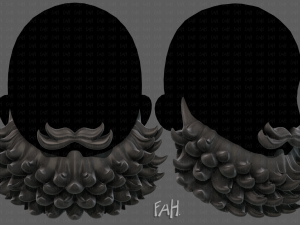 Beard V44 3D 模型