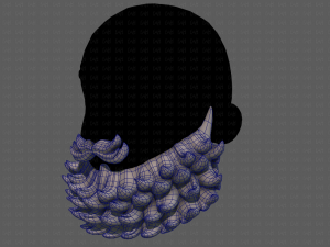 Beard V44 Modello 3D