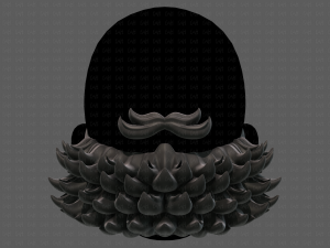 Beard V44 Modello 3D