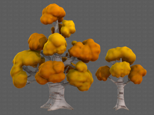 Trees Cartoon V14 3D मॉडल