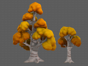 Trees Cartoon V14 3D मॉडल
