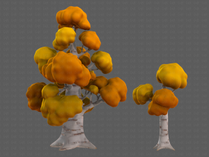 Trees Cartoon V14 3D मॉडल