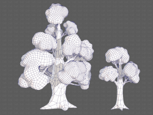 Trees Cartoon V14 3D मॉडल