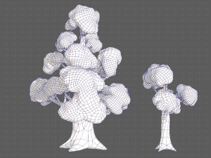 Trees Cartoon V14 3D मॉडल
