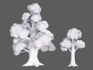 Trees Cartoon V14 3D मॉडल