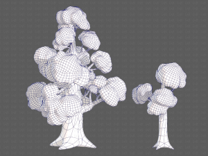 Trees Cartoon V14 3D मॉडल