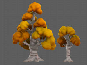 Trees Cartoon V14 3D मॉडल