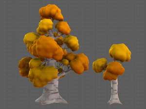 Trees Cartoon V14 3D मॉडल