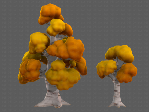 Trees Cartoon V14 3D मॉडल