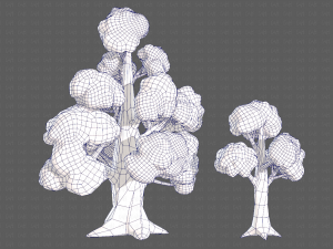 Trees Cartoon V14 3D मॉडल