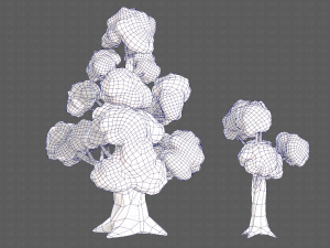 Trees Cartoon V14 3D मॉडल