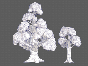 Trees Cartoon V14 3D मॉडल