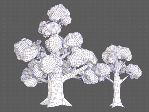 Trees Cartoon V14 3D मॉडल