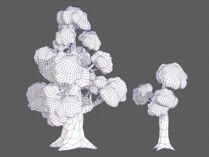 Trees Cartoon V14 3D मॉडल