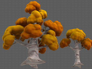 Trees Cartoon V14 3D मॉडल