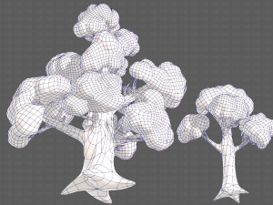Trees Cartoon V14 3D मॉडल