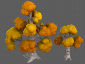 Trees Cartoon V14 3D मॉडल