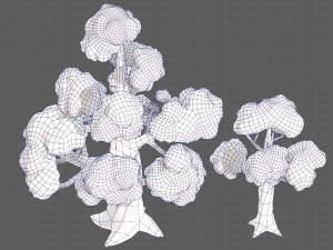 Trees Cartoon V14 3D मॉडल