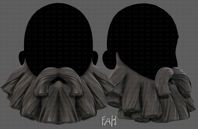 Beard V49 Modèle 3D .c4d .max .obj .3ds .fbx .stl .blend
