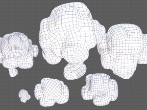 Trees Cartoon V15 3D Model