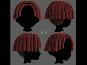 3D Hair style for boy V97 3Dモデル