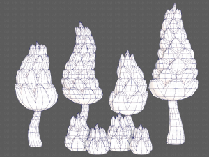 Trees Cartoon V16 3D Модель