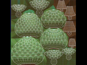 B&auml;ume Cartoon V16 3D Modell