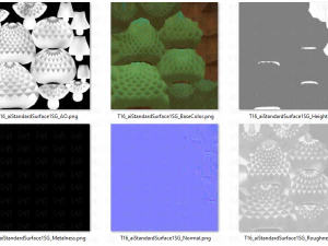 B&auml;ume Cartoon V16 3D Modell