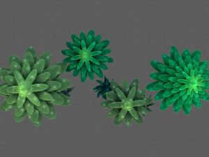 Trees Cartoon V17 3D Model