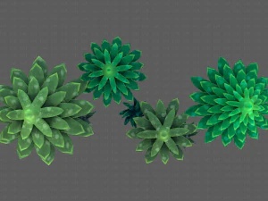 Trees Cartoon V17 3D Model