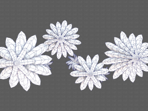Trees Cartoon V17 3D Модель