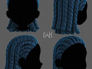 Coiffure 3D pour gar&ccedil;on V99 Modèle 3D