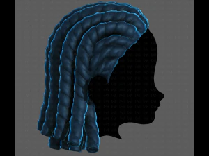 3D Hair style for boy V99 3D Model