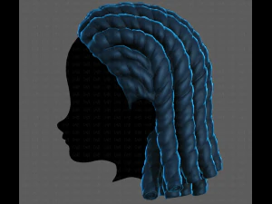 3D Hair style for boy V99 3D Model