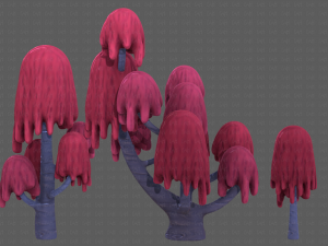 Trees Cartoon V18 3D Model