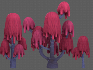Trees Cartoon V18 3D Model