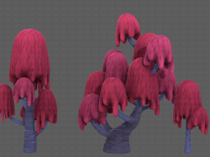 Trees Cartoon V18 3D Model