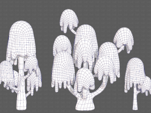 Trees Cartoon V18 3D Model